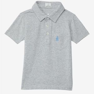 johnnie-O The Original JR. Polo - Heathered Gray - Size 8